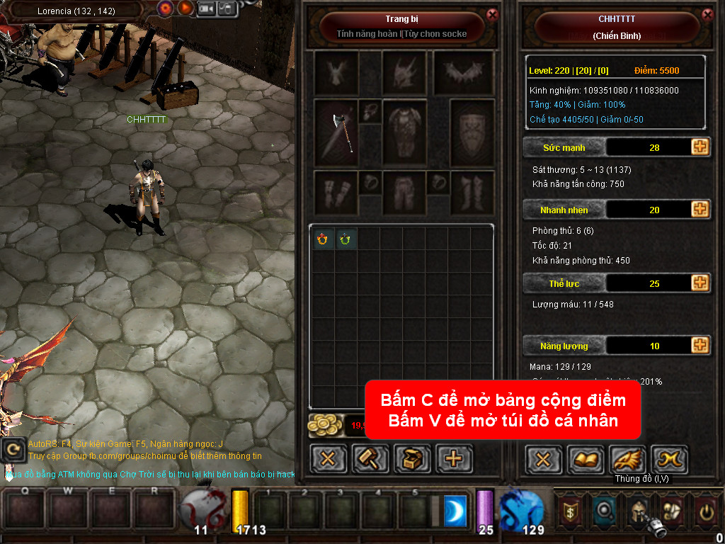 Chức năng chính của Game MU Chúa Tể Chức năng chính của Game MU Chúa Tể